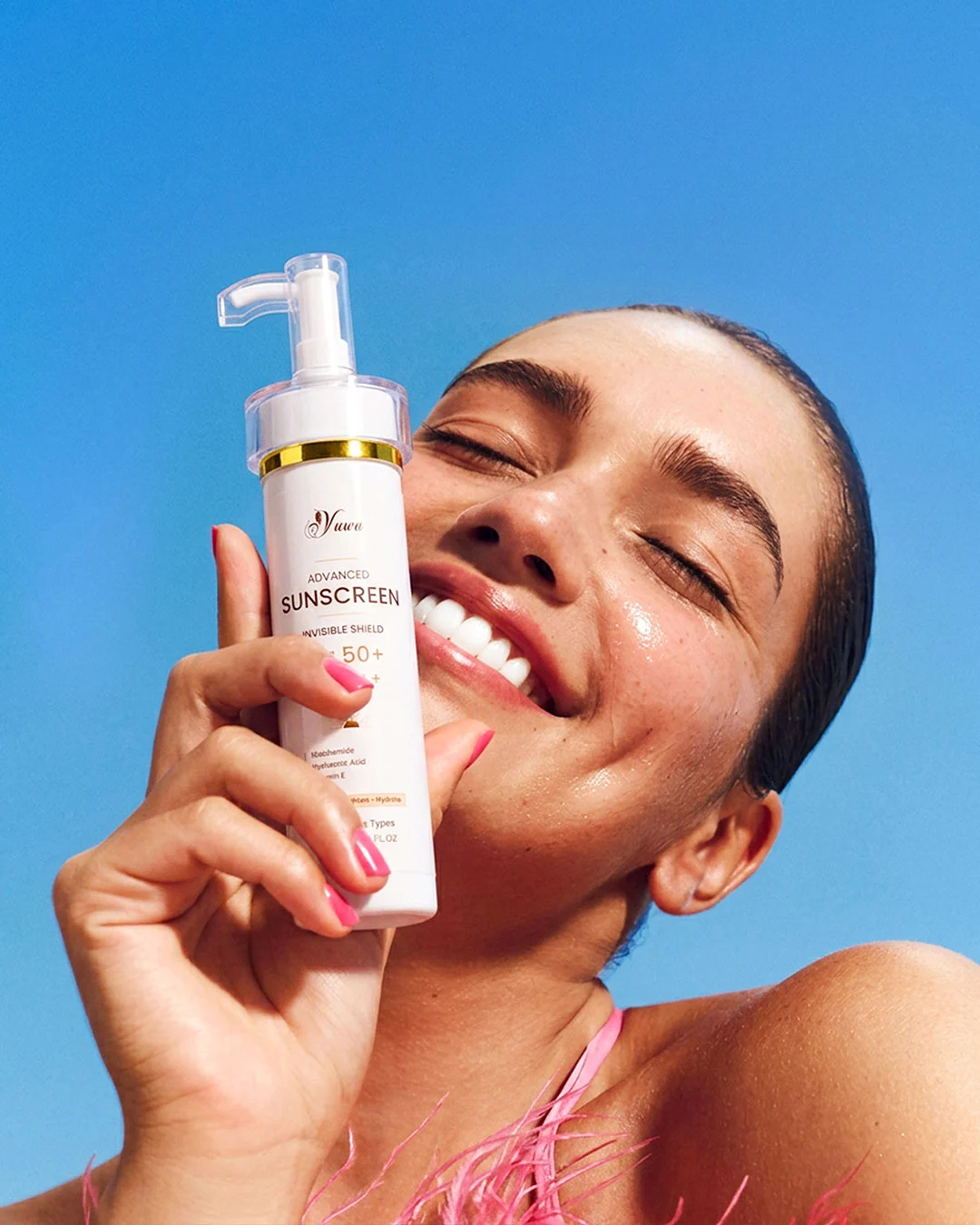Yuwa Advanced SPF 50+ PA++++ Gel Sunscreen 100ml (Pack of 2) - Image 2